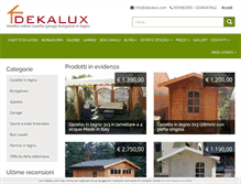Tablet Screenshot of dekalux.com